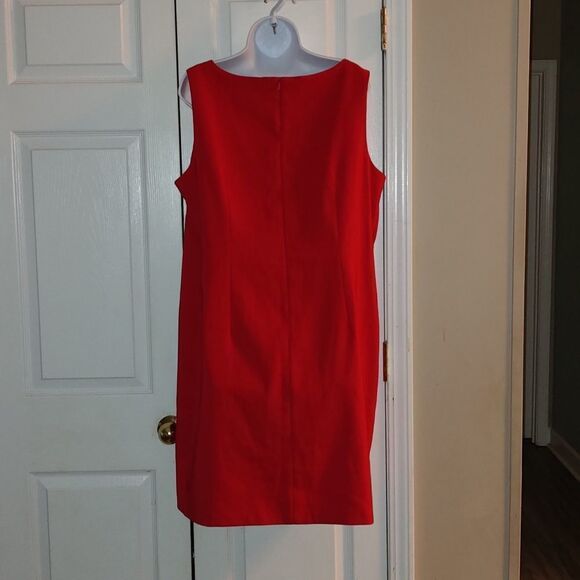 Perceptions New York Red sleeveless Dress  Sz 18 - Picture 4 of 5